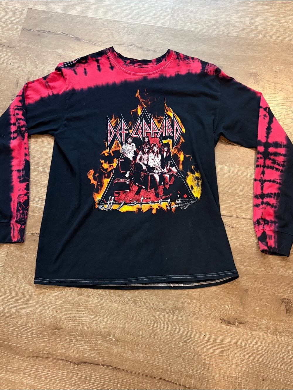 Def Leppard Hysteria band long sleeve graphic,  tshirt sz Sm